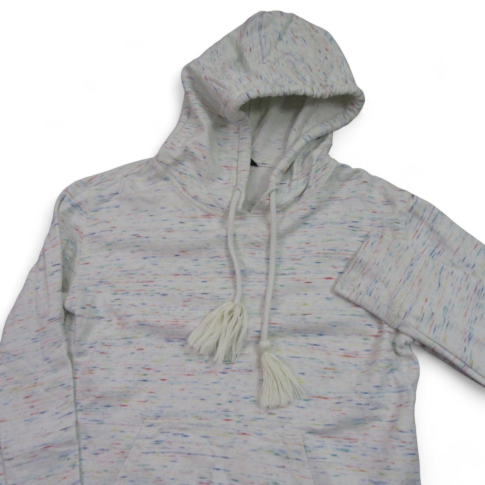 J Crew Womens Hoodie Sweater XS Regular Multicolor Rainbow Heathered‎ Cotton